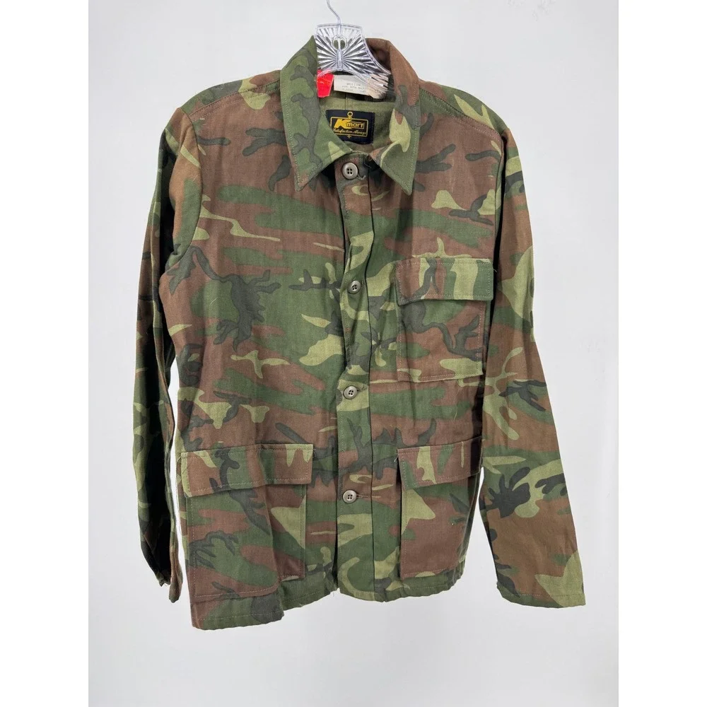 Vintage 70s Kmart Camo‎ Field Jacket and Pants Set Men's Medium Hunting New Old